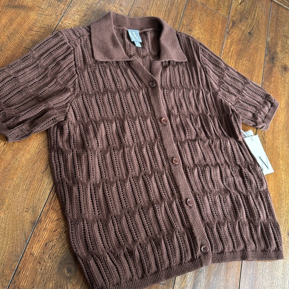 Worthington Brown Knit Sweater - Picture 4 of 5